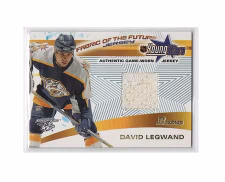 2001-02 Bowman YoungStars Relics #JDL David Legwand J (20-X207-PREDATORS)