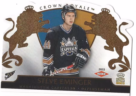 2002-03 Crown Royale #139 Steve Eminger RC (15-X46-CAPITALS)