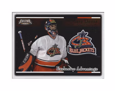 2002-03 Pacific Exclusive Advantage #5 Marc Denis (10-X172-BLUEJACKETS)