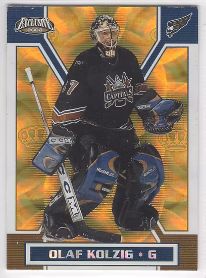 2002-03 Pacific Exclusive Gold #173 Olaf Kolzig (12-X141-CAPITALS)