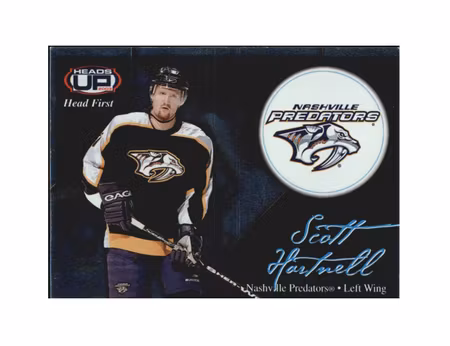 2002-03 Pacific Heads Up Head First #7 Scott Hartnell (10-X131-PREDATORS)