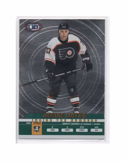 2002-03 Pacific Heads Up Inside the Numbers #1 Adam Oates (12-X200-FLYERS)