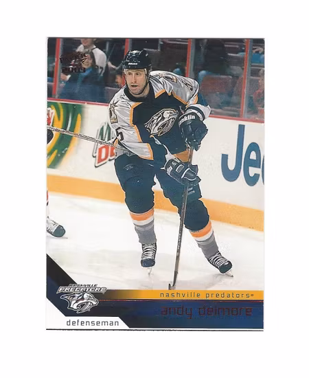 2002-03 Pacific Red #206 Andy Delmore (10-180x3-PREDATORS)