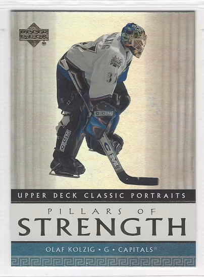 2002-03 Upper Deck Classic Portraits Pillars of Strength #PS10 Olaf Kolzig (10-X138-CAPITALS)