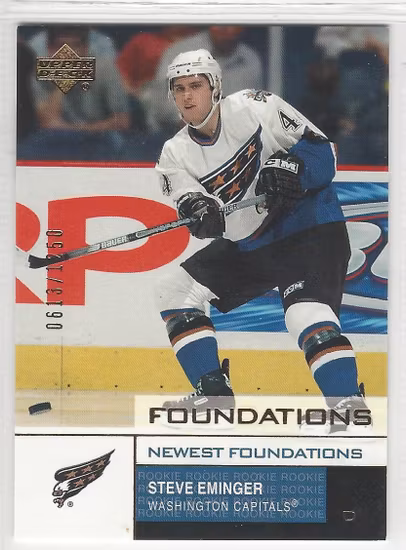 2002-03 Upper Deck Foundations #163 Steve Eminger NF RC (15-X138-CAPITALS)
