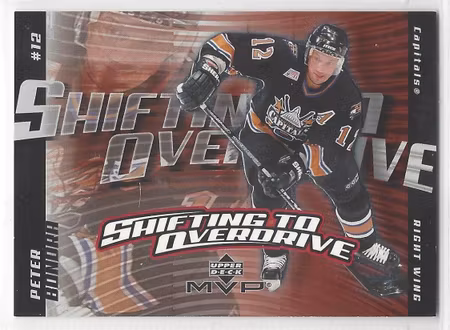 2002-03 Upper Deck MVP Overdrive #SO14 Peter Bondra (15-165x2-CAPITALS)