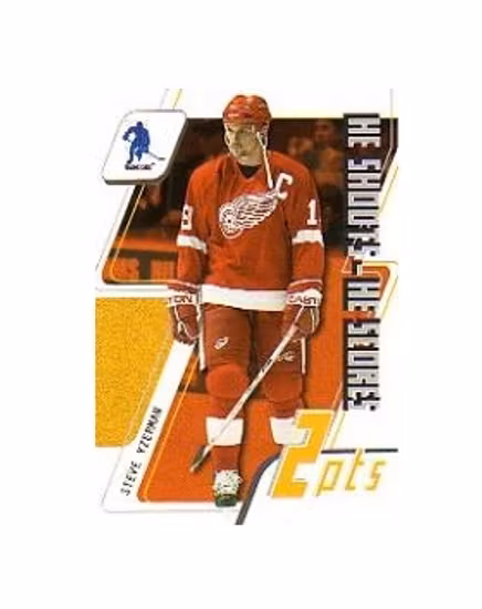 2003-04 BAP Memorabilia He Shoots He Scores Points #9 Steve Yzerman 2 Pts. (10-X163-RED WINGS)