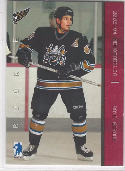 2003-04 BAP Memorabilia Ruby #182 Boyd Gordon (15-62x9-CAPITALS)