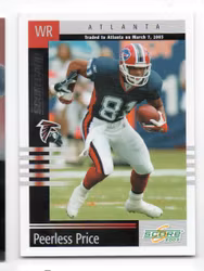 2003 Score Scorecard #15 Peerless Price (15-X300-NFLFALCONS)