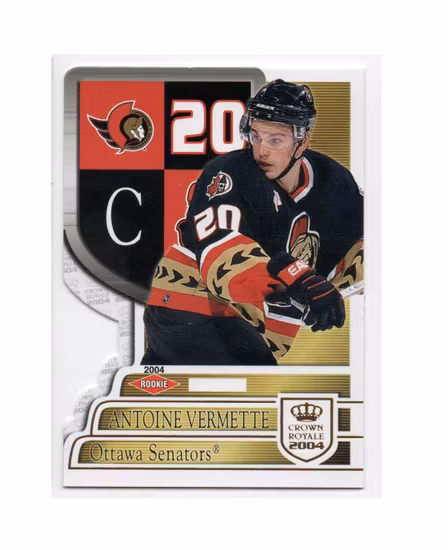2003-04 Crown Royale #128 Antoine Vermette RC (20-X182-SENATORS)