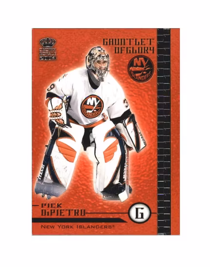2003-04 Crown Royale Gauntlet of Glory #13 Rick DiPietro (10-X162-ISLANDERS)