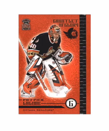 2003-04 Crown Royale Gauntlet of Glory #14 Patrick Lalime (10-X162-SENATORS)