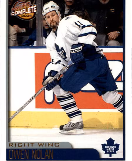 2003-04 Pacific Complete #206 Owen Nolan (5-173x2-MAPLE LEAFS)