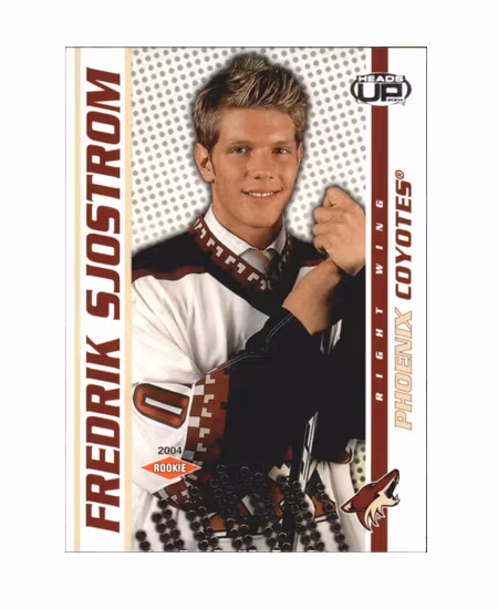 2003-04 Pacific Heads Up #129 Fredrik Sjostrom RC (12-X271-COYOTES)