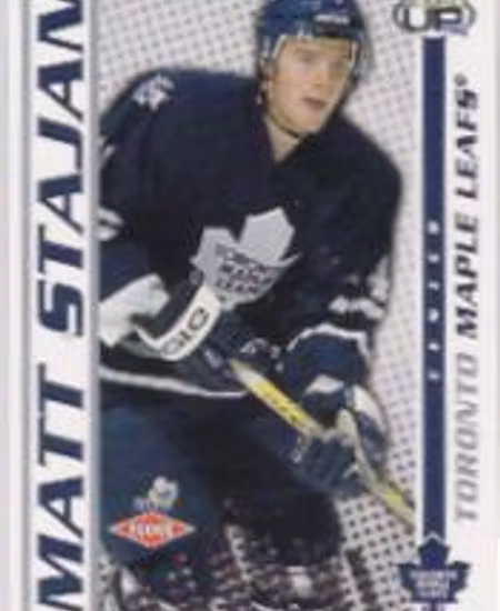 2003-04 Pacific Heads Up #134 Matt Stajan RC (12-X56-MAPLE LEAFS)