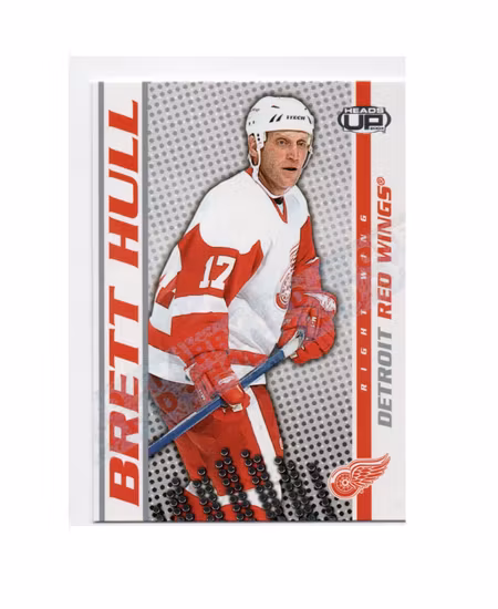 2003-04 Pacific Heads Up Hobby LTD #36 Brett Hull (25-23x8-RED WINGS)