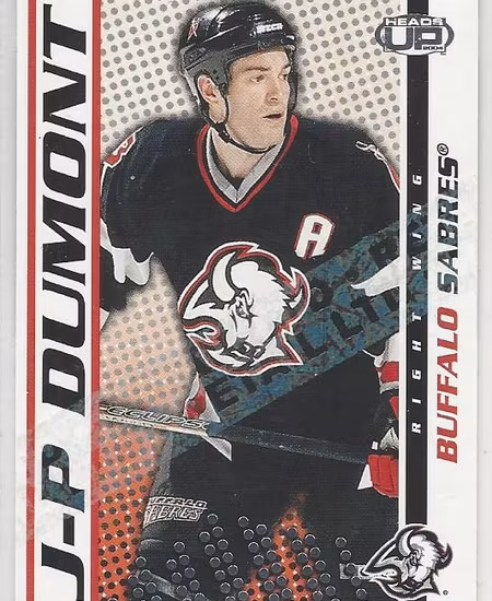 2003-04 Pacific Heads Up Retail LTD #13 J-P Dumont (10-289x4-SABRES)
