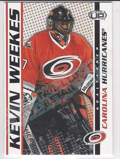 2003-04 Pacific Heads Up Retail LTD #19 Kevin Weekes (10-289x1-HURRICANES)