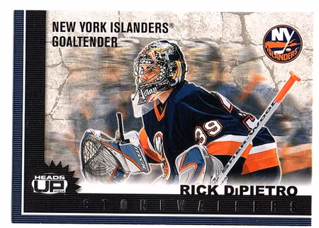 2003-04 Pacific Heads Up Stonewallers #8 Rick DiPietro (10-X19-ISLANDERS)