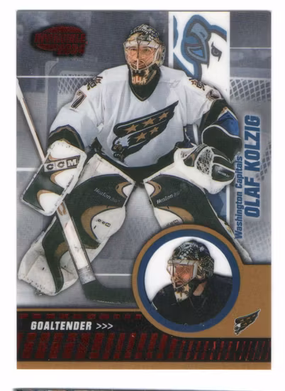 2003-04 Pacific Invincible Red #100 Olaf Kolzig (15-X68-CAPITALS)