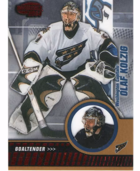 2003-04 Pacific Invincible Red #100 Olaf Kolzig (15-X68-CAPITALS)