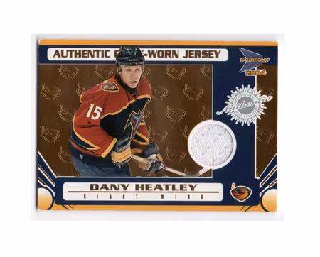 2003-04 Pacific Prism #102 Dany Heatley JSY (20-X202-THRASHERS) SE SKICK