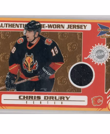 2003-04 Pacific Prism #106 Chris Drury JSY (30-X115-FLAMES)