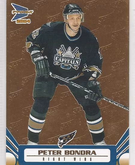 2003-04 Pacific Prism Gold #98 Peter Bondra (15-X137-CAPITALS)
