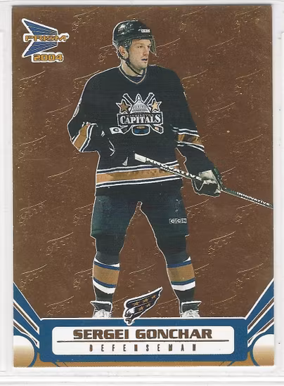 2003-04 Pacific Prism Gold #99 Sergei Gonchar (12-X138-CAPITALS)