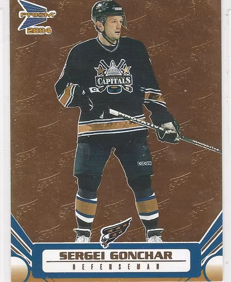 2003-04 Pacific Prism Gold #99 Sergei Gonchar (12-X138-CAPITALS)