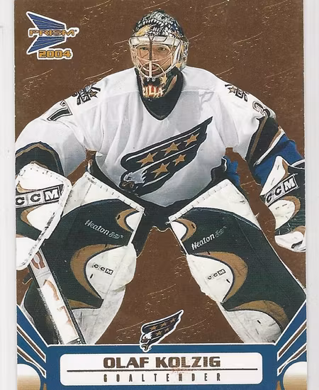 2003-04 Pacific Prism Gold #100 Olaf Kolzig (12-X139-CAPITALS)