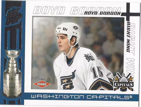 2003-04 Pacific Quest for the Cup #138 Boyd Gordon RC (15-X41-CAPITALS)