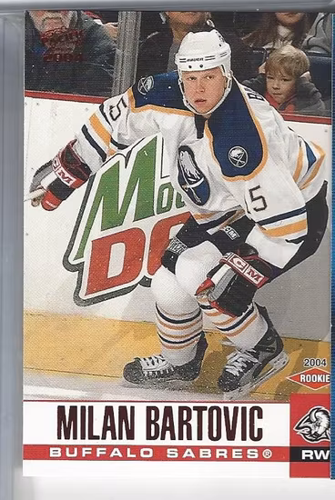 2003-04 Pacific Red #35 Milan Bartovic (10-X111-SABRES)