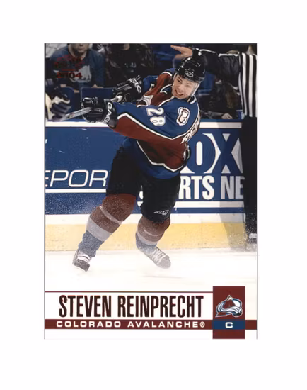 2003-04 Pacific Red #87 Steven Reinprecht (10-X185-AVALANCHE)