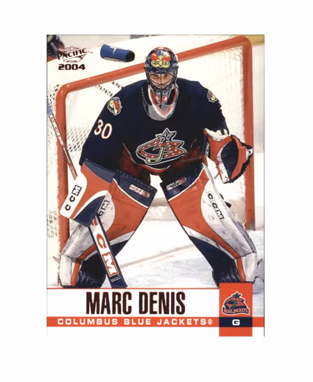 2003-04 Pacific Red #92 Marc Denis (10-X185-BLUEJACKETS)