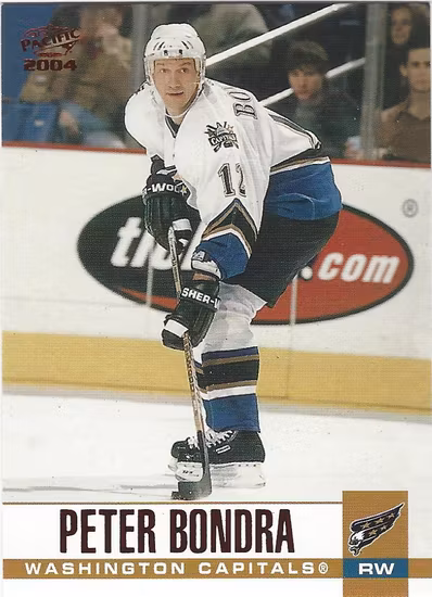 2003-04 Pacific Red #340 Peter Bondra (10-X4-CAPITALS)