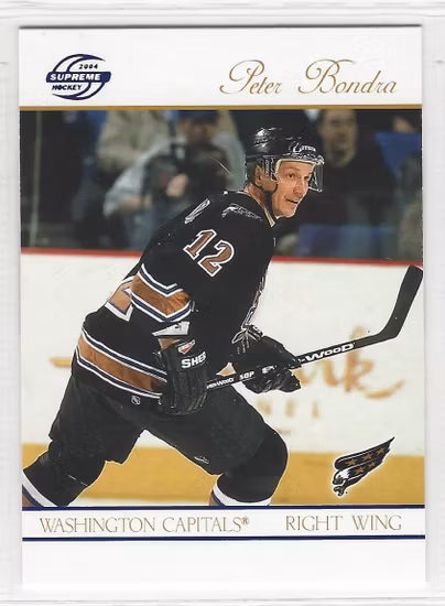 2003-04 Pacific Supreme Blue #98 Peter Bondra (12-X137-CAPITALS)