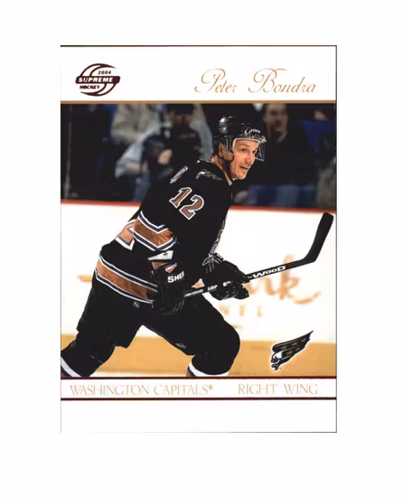 2003-04 Pacific Supreme Red #98 Peter Bondra (10-X190-CAPITALS)