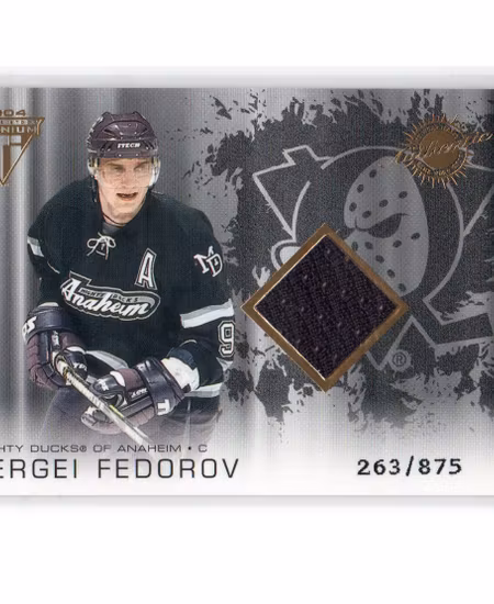 2003-04 Titanium #142 Sergei Fedorov JSY (40-X178-DUCKS)