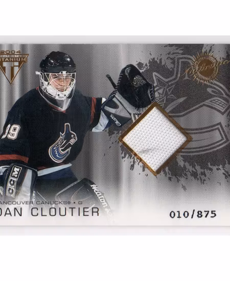 2003-04 Titanium #187 Dan Cloutier JSY (30-X203-CANUCKS)