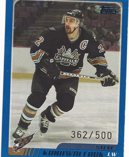 2003-04 Topps Blue #107 Steve Konowalchuk (12-X44-CAPITALS)