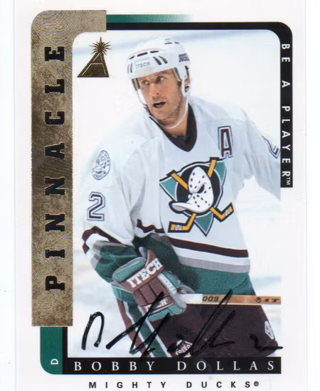1996-97 Be A Player Autographs #96 Bobby Dollas (20-X306-DUCKS)
