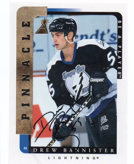 1996-97 Be A Player Autographs #219 Drew Bannister (20-X306-LIGHTNING)