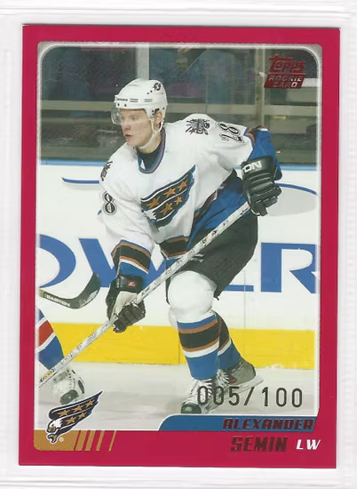2003-04 Topps Traded Red #TT144 Alexander Semin (80-X139-CAPITALS)