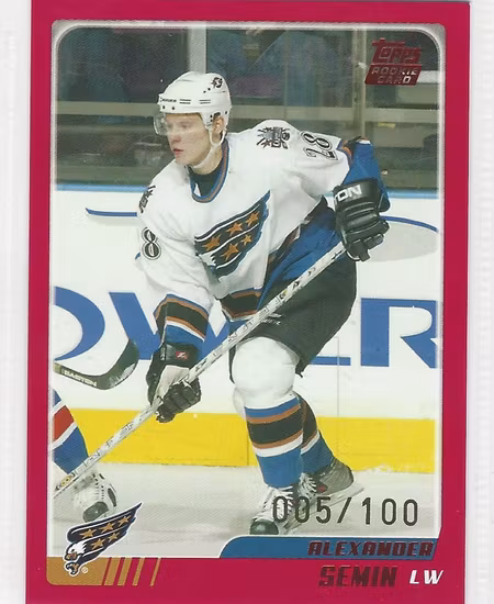 2003-04 Topps Traded Red #TT144 Alexander Semin (80-X139-CAPITALS)