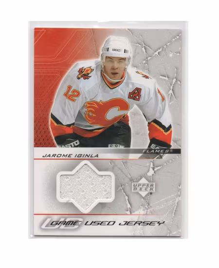 2003-04 Upper Deck Jerseys #GJJI Jarome Iginla Ser. 1 (50-X146-GAMEUSED-FLAMES)