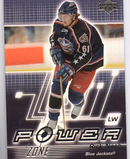 2003-04 Upper Deck Power Zone #PZ6 Rick Nash (12-X101-BLUEJACKETS)