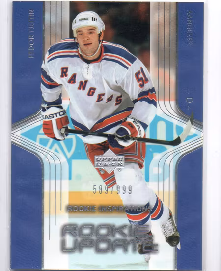 2003-04 Upper Deck Rookie Update #93 Fedor Tyutin RC (15-X298-RANGERS)