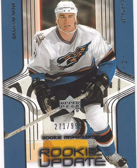 2003-04 Upper Deck Rookie Update #106 Graham Mink RC (15-35x1-CAPITALS)
