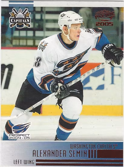 2004-05 Pacific Red #299 Alexander Semin (12-X39-CAPITALS)